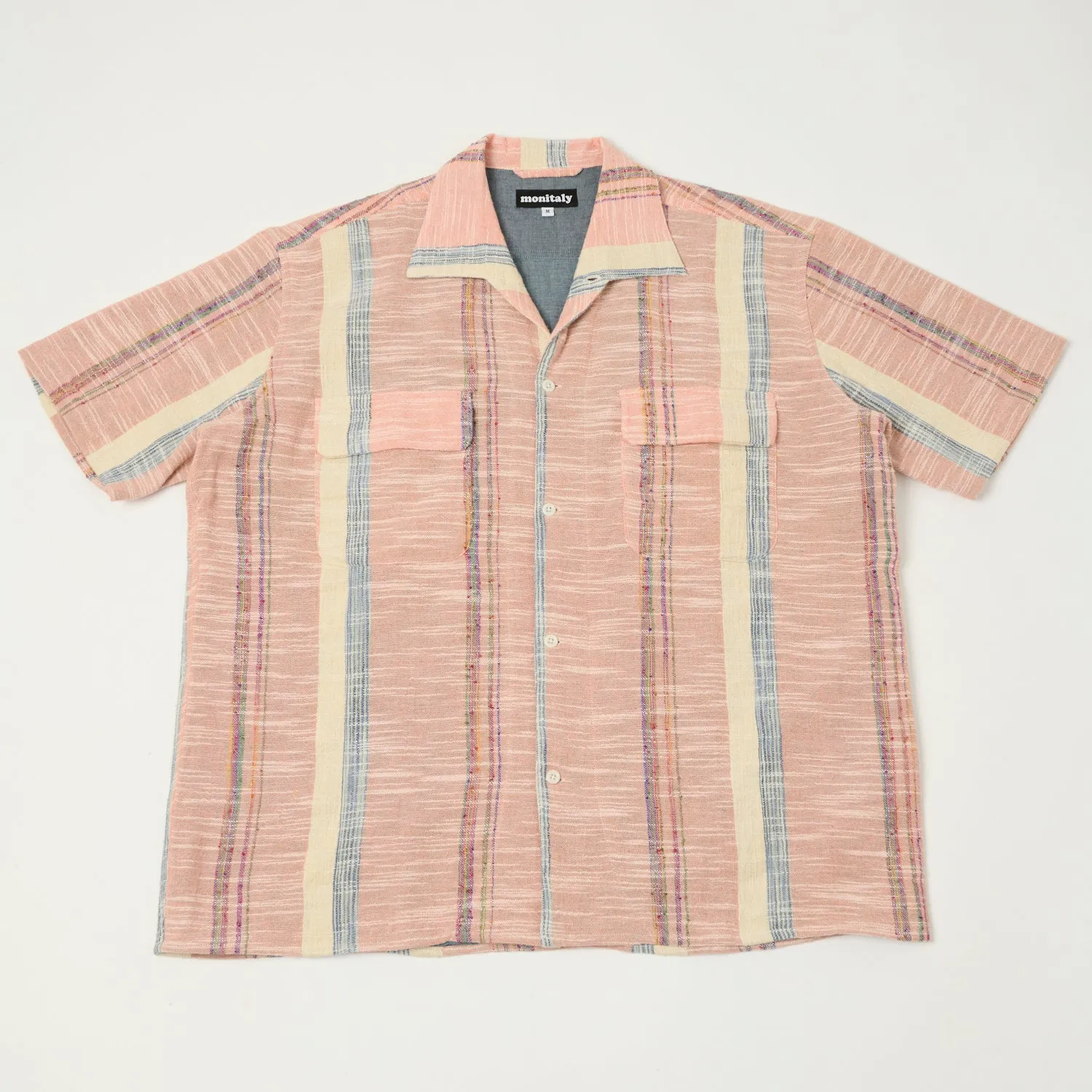Monitaly 'Milano' 1950s Beach Shirt - Pink sold by Son of a Stag