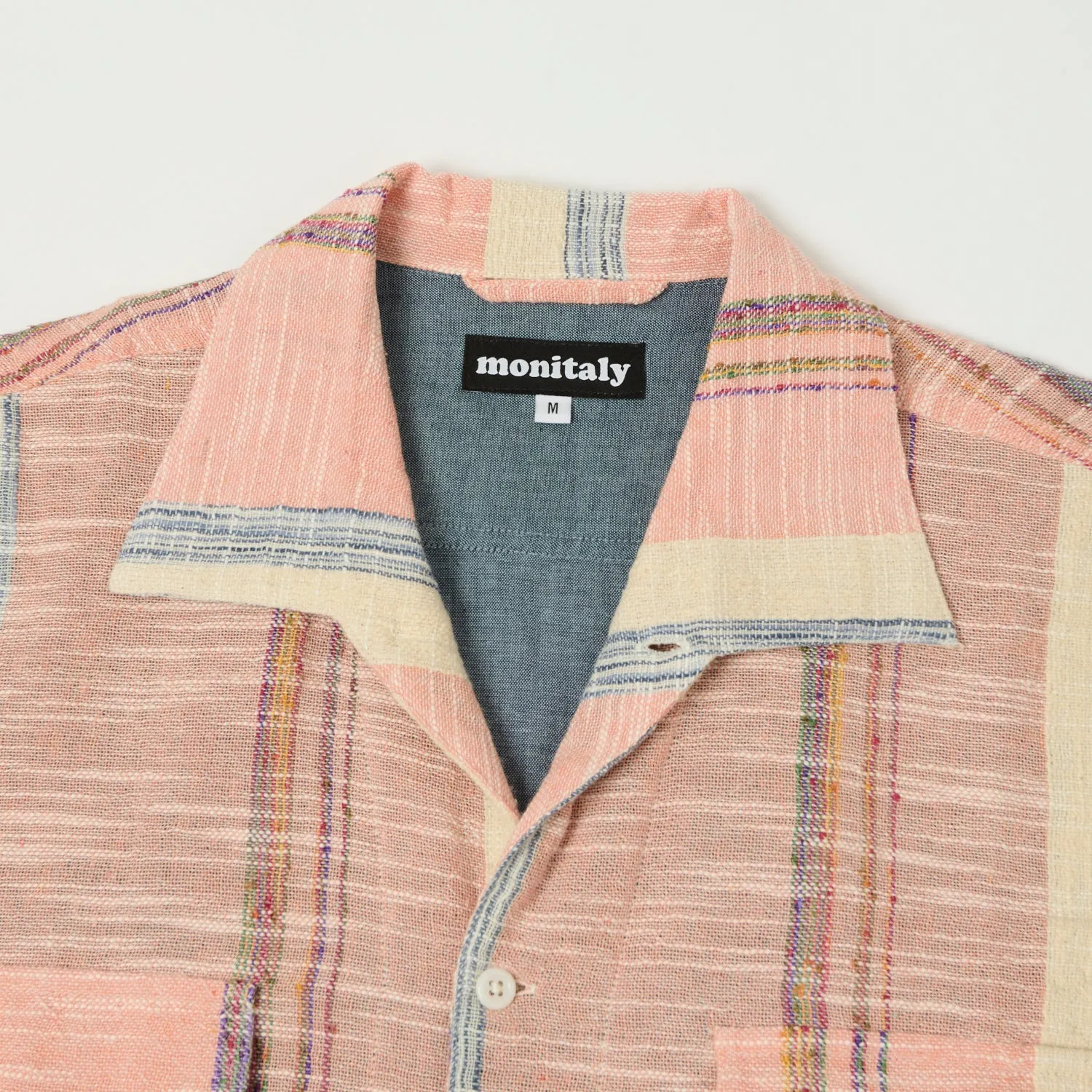 Monitaly 'Milano' 1950s Beach Shirt - Pink sold by Son of a Stag product image thumbnail 2