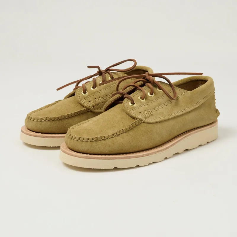 Yuketen Angler Moc Hex Eye Shoe - FO Khaki sold by Son of a Stag