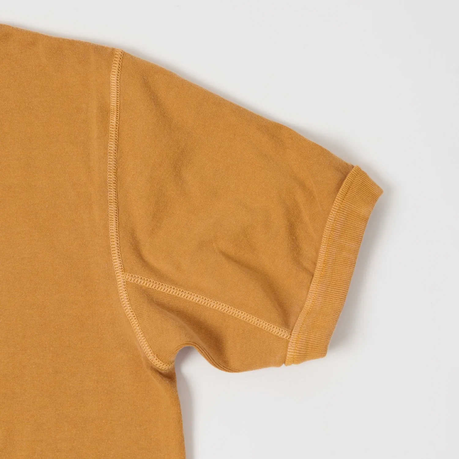 FULLCOUNT 5222 Flat Seam Heavyweight T-Shirt - Saffron sold by Son of a Stag product image thumbnail 4