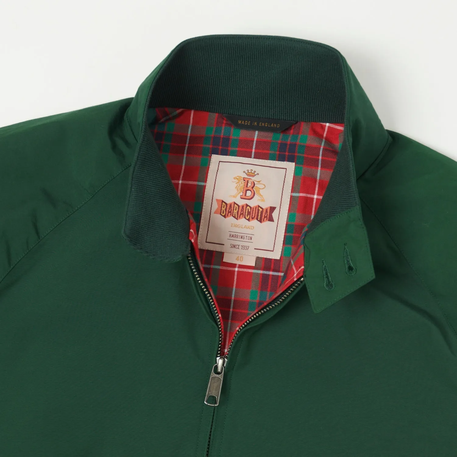 Baracuta G9 'Baracuta Cloth' Harrington Jacket - Racing Green sold by Son of a Stag product image thumbnail 2