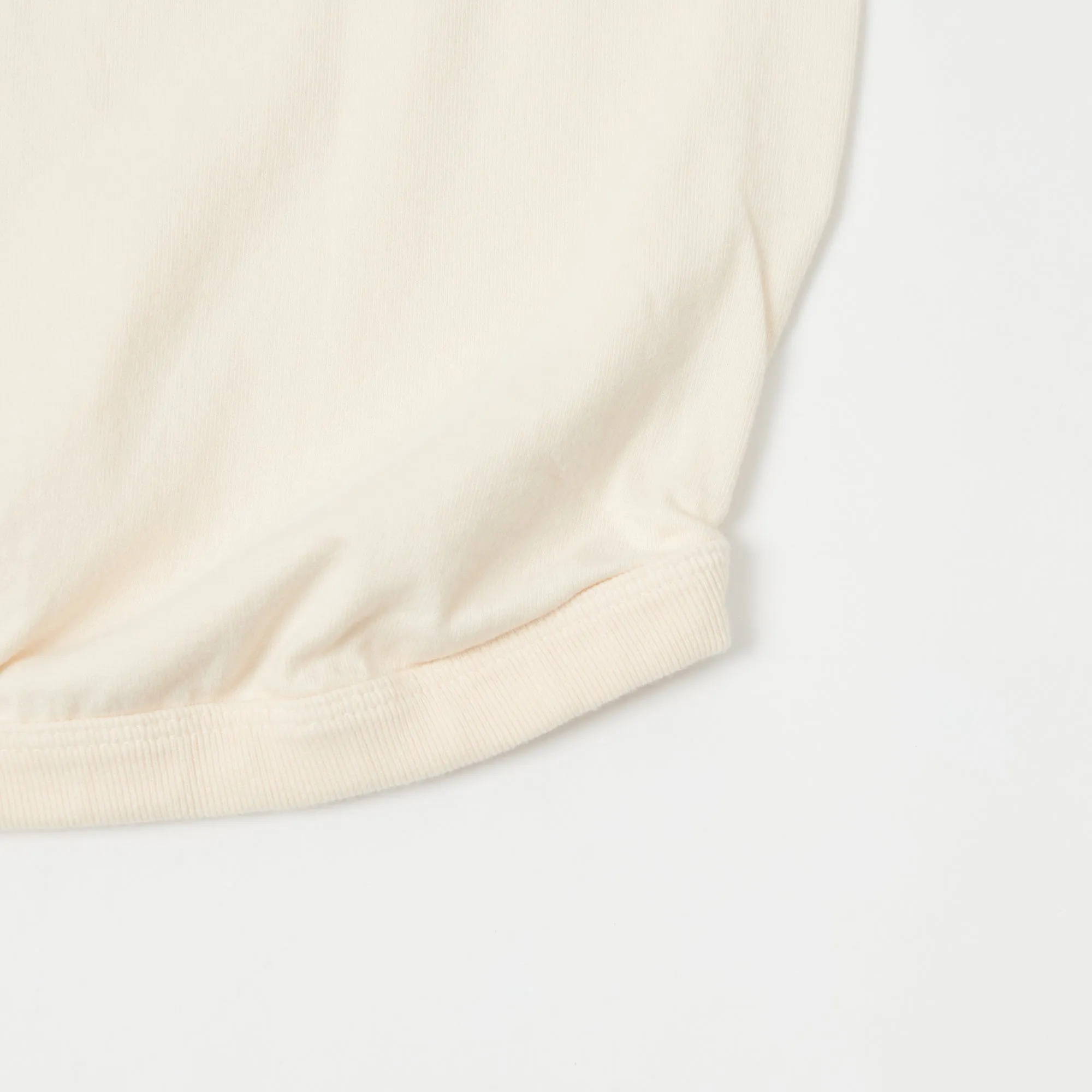 FULLCOUNT 5222 Flat Seam Heavyweight T-Shirt - Ecru sold by Son of a Stag product image thumbnail 4