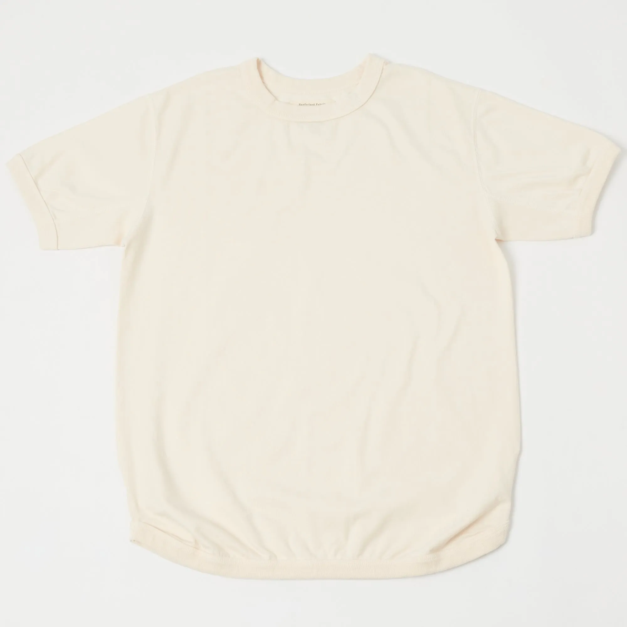 FULLCOUNT 5222 Flat Seam Heavyweight T-Shirt - Ecru sold by Son of a Stag