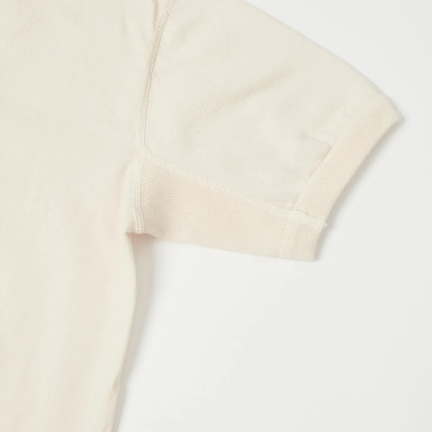 FULLCOUNT 5222H Flat Seam Heavyweight Henley - Ecru sold by Son of a Stag product image thumbnail 4