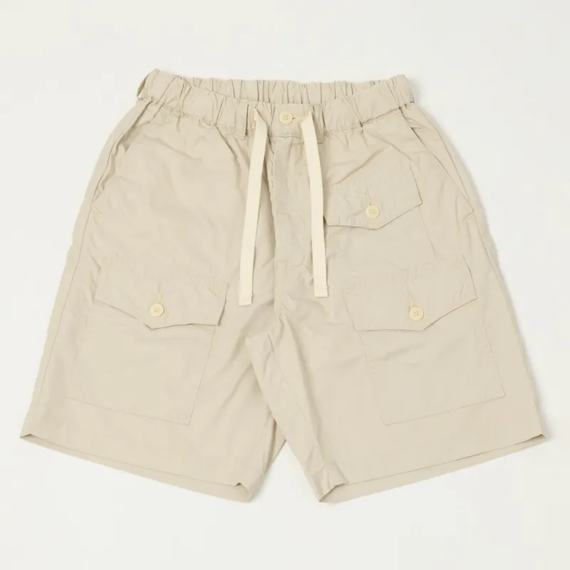 Post Overalls 'Town & Country' Poplin Shorts - Stone sold by Son of a Stag