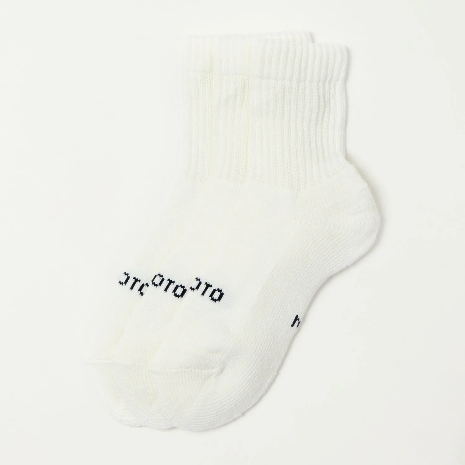 RoToTo Organic Daily 3 Pack Mini Crew Sock - White sold by Son of a Stag