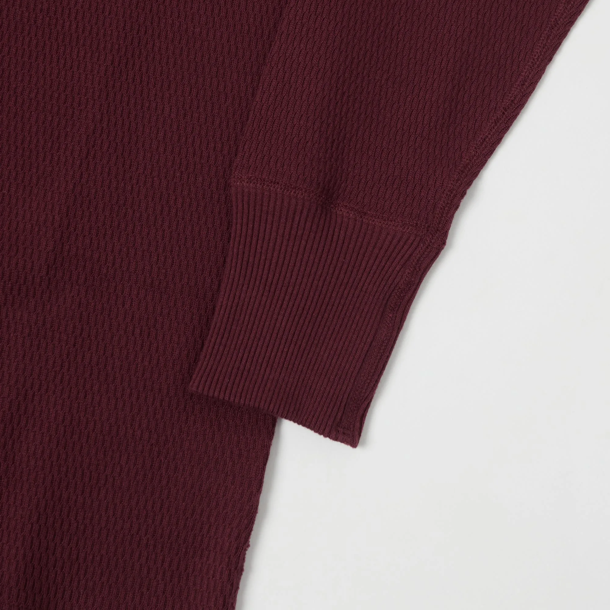 Warehouse & Co 5903 Waffle Knit Thermal T-Shirt - Bordeaux sold by Son of a Stag product image thumbnail 5