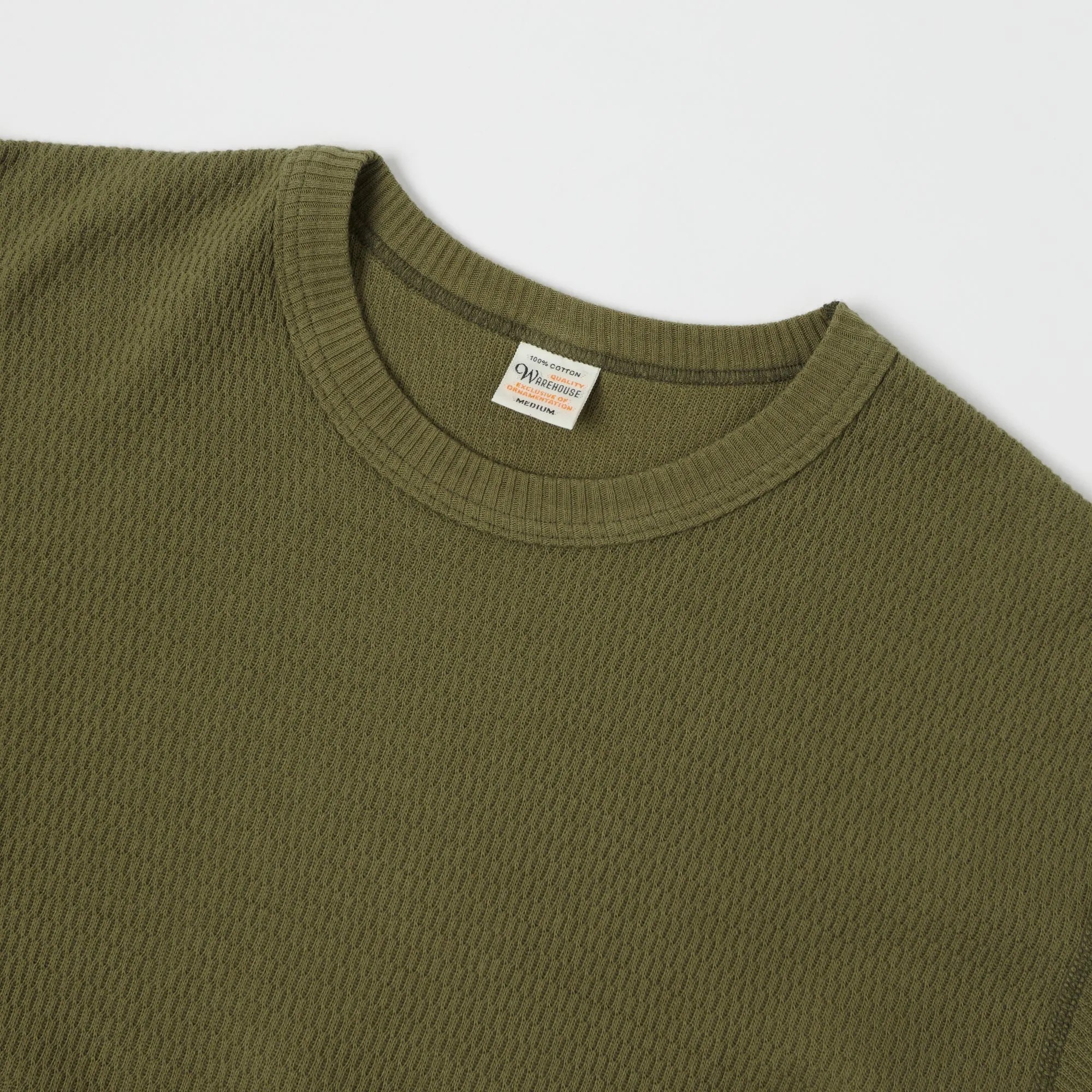 Warehouse & Co 5903 Waffle Knit Thermal T-Shirt - Olive Drab sold by Son of a Stag product image thumbnail 2