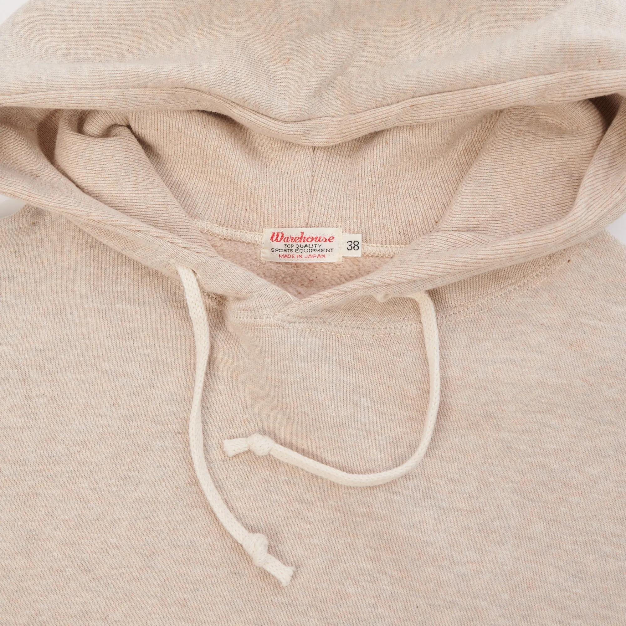 Warehouse & Co 450 Two Needle Hooded Sweatshirt - Oatmeal sold by Son of a Stag product image thumbnail 2