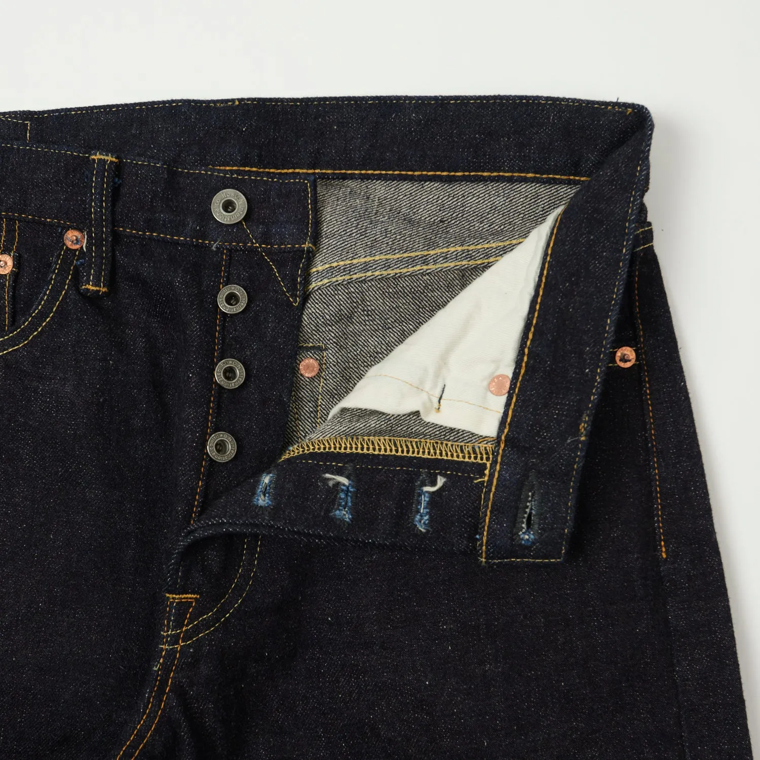 ONI Denim 246ZR-LT17G 17oz Low Tension Relaxed Tapered Jean - Dark Indigo One Wash sold by Son of a Stag product image thumbnail 4
