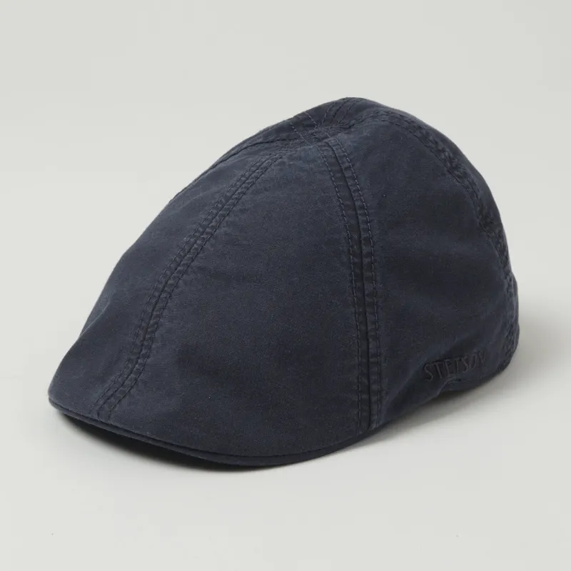 Stetson 'Texas  Delave Organic Cotton Sixpence Cap - Blue sold by Son of a Stag