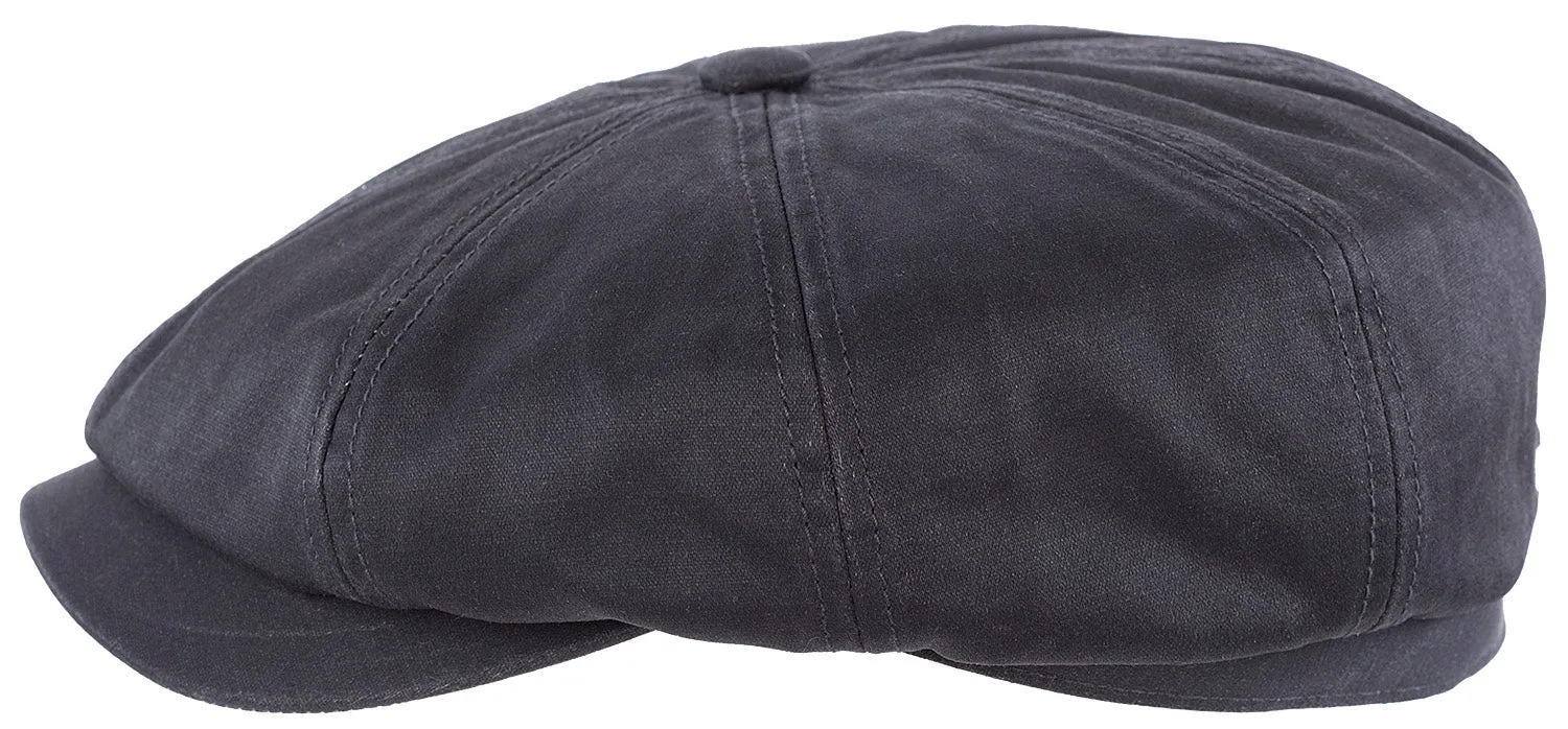 Stetson Hatteras Cotton Flat Cap - Distressed Black sold by Son of a Stag product image thumbnail 4