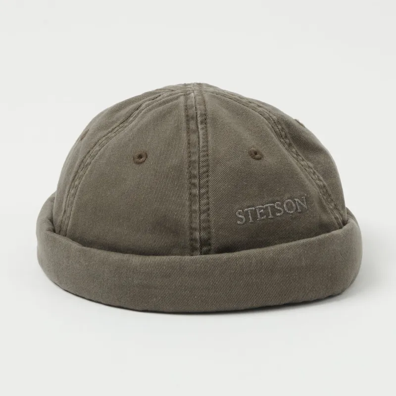 Stetson Cotton Docker Cap - Khaki sold by Son of a Stag
