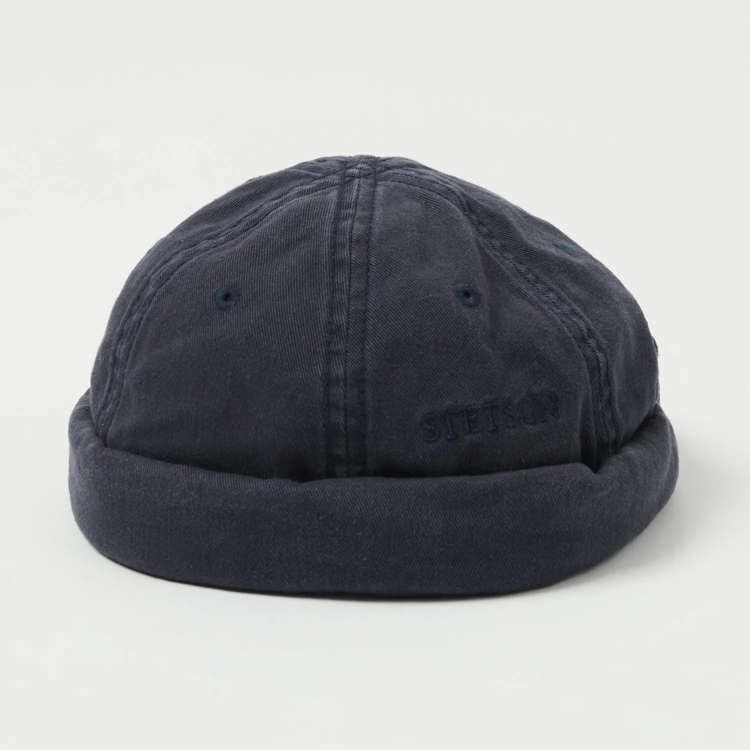 Stetson Cotton Docker Cap - Navy sold by Son of a Stag