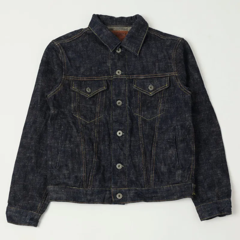ONI Denim 02527P-Kasuri 17oz Type III Denim Jacket - One Wash sold by Son of a Stag