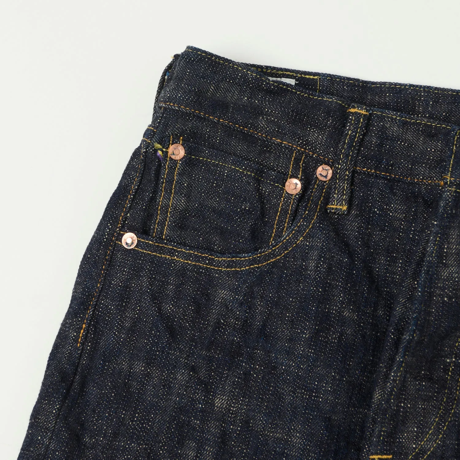 ONI Denim 595-Kasuri 17oz Regular Straight Jean - One Wash sold by Son of a Stag product image thumbnail 4