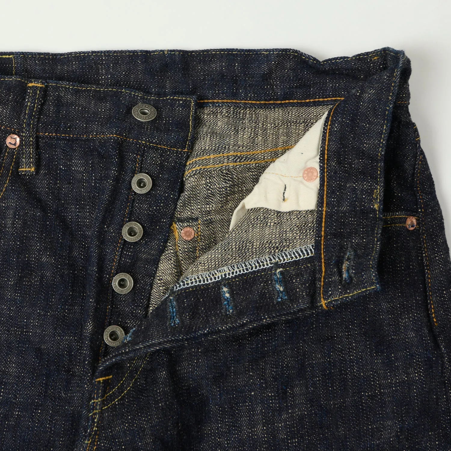ONI Denim 595-Kasuri 17oz Regular Straight Jean - One Wash sold by Son of a Stag product image thumbnail 3
