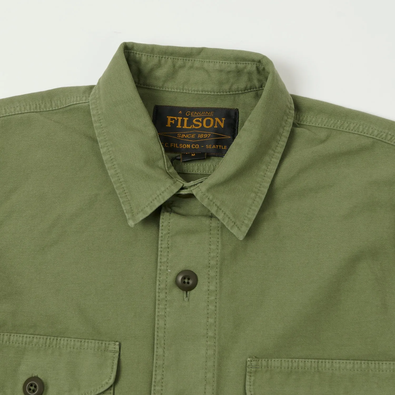Filson Field Jac-Shirt - Washed Fatigue Green sold by Son of a Stag product image thumbnail 2
