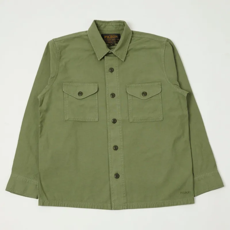 Filson Field Jac-Shirt - Washed Fatigue Green sold by Son of a Stag