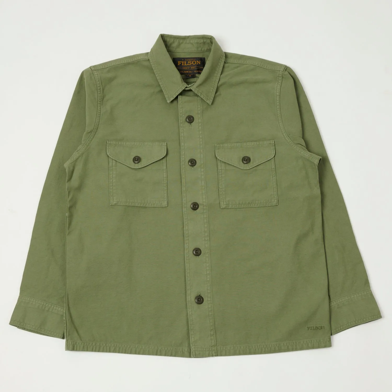 Filson Field Jac-Shirt - Washed Fatigue Green sold by Son of a Stag