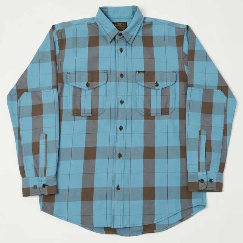 Filson Vintage Wash Alaskan Guide Shirt - Blue/Dark Brown sold by Son of a Stag