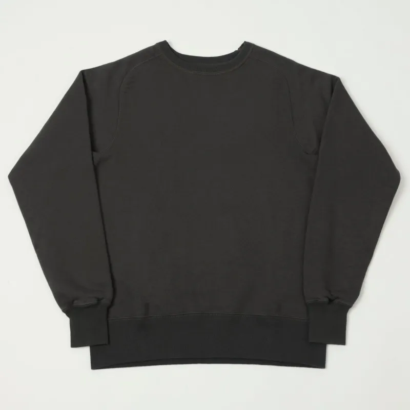 Buzz Rickson's Raglan Sleeve Freedom Sweatshirt - Black sold by Son of a Stag