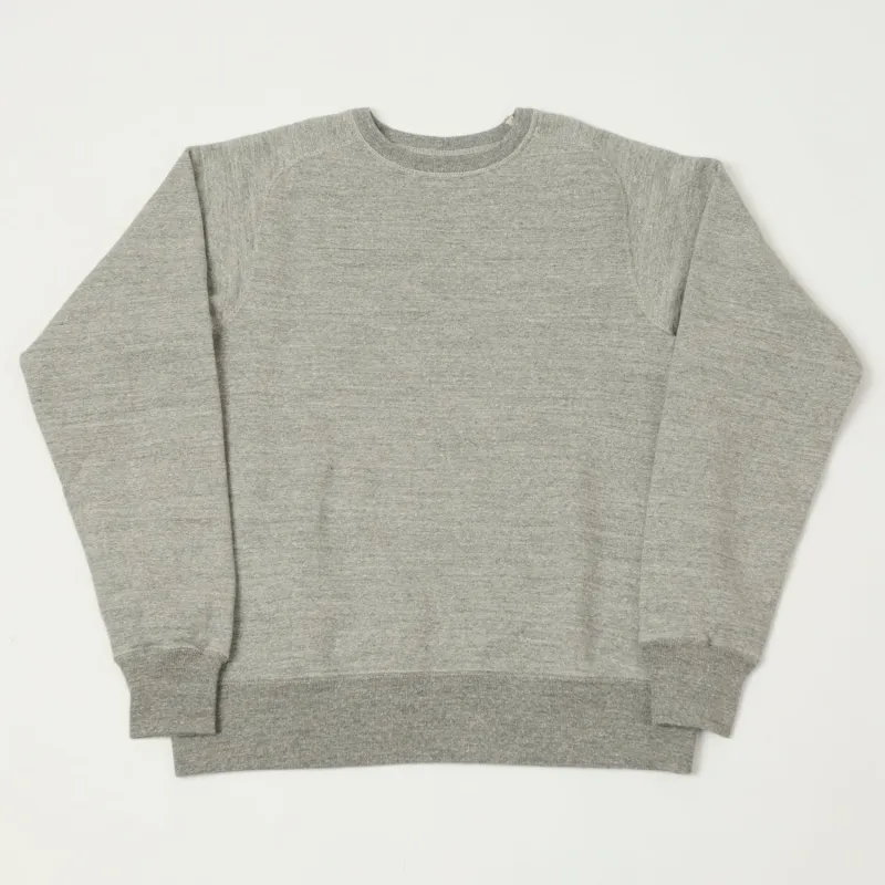 Buzz Rickson's Raglan Sleeve Freedom Sweatshirt - Heather Grey sold by Son of a Stag