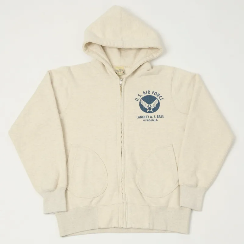 Buzz Rickson's U.S.A.F Full Zip Sweat Parka - Oatmeal sold by Son of a Stag