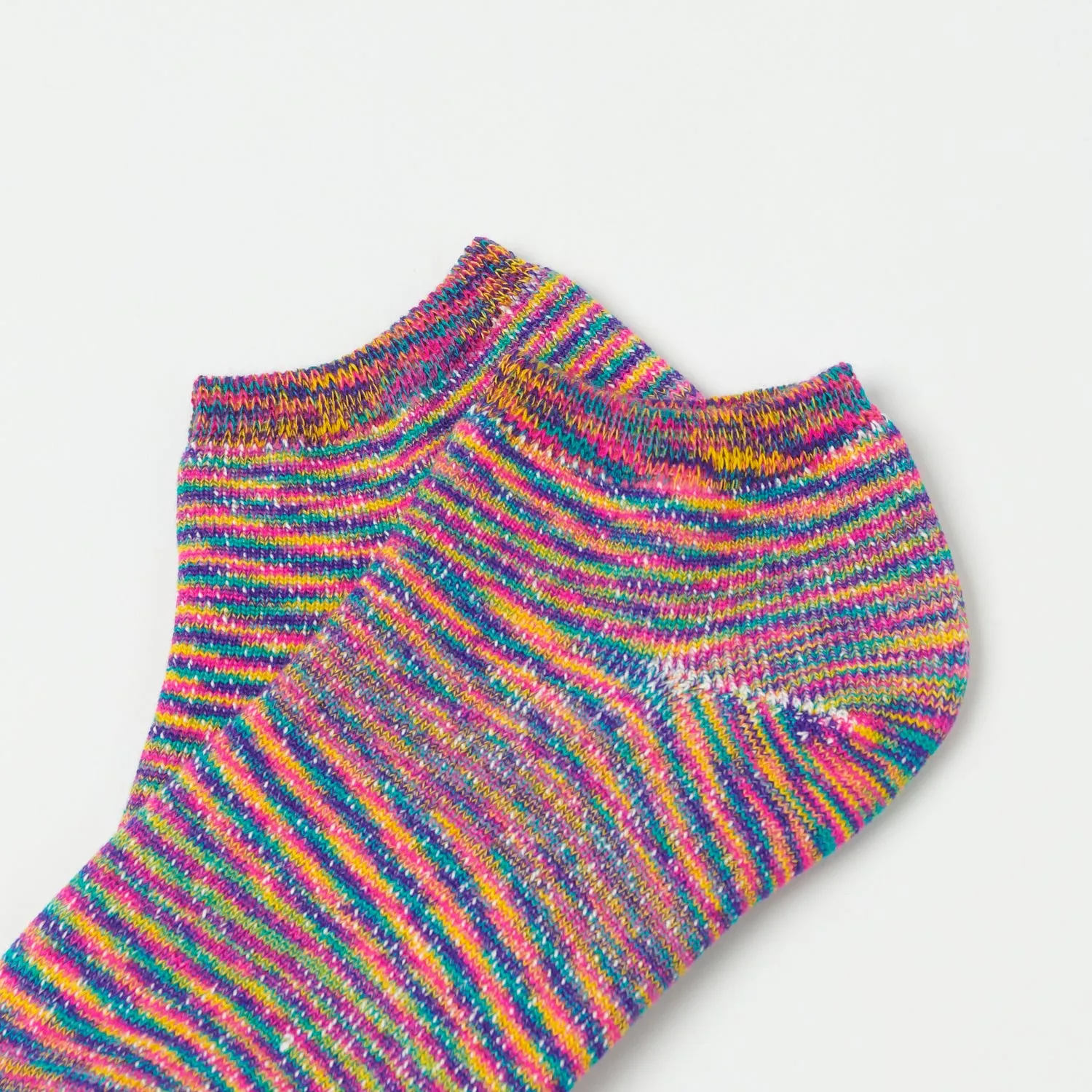 RoToTo Washi Pile Short Sock - Kasuri Rainbow sold by Son of a Stag product image thumbnail 2