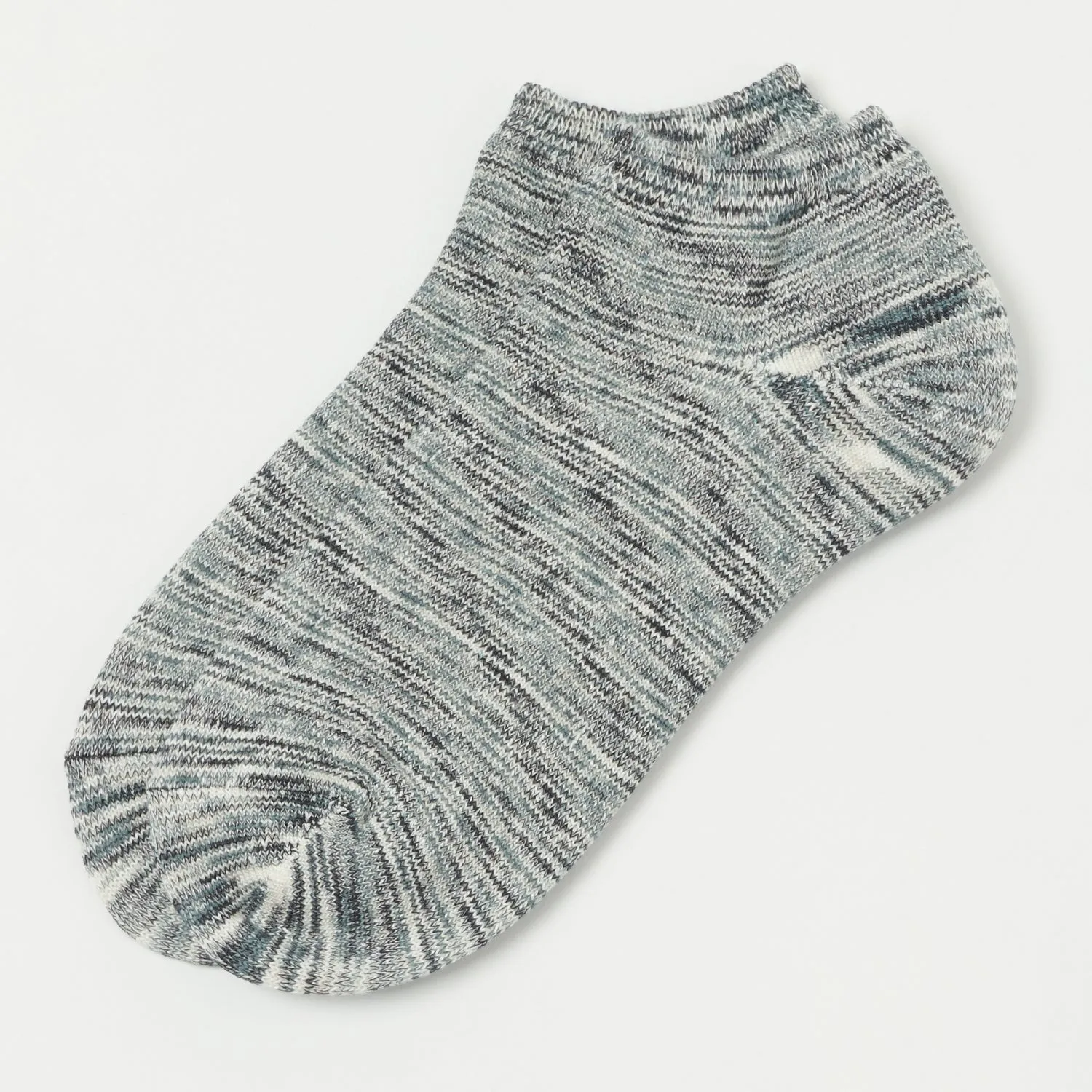 RoToTo Washi Pile Short Sock - Kasuri Rocks sold by Son of a Stag
