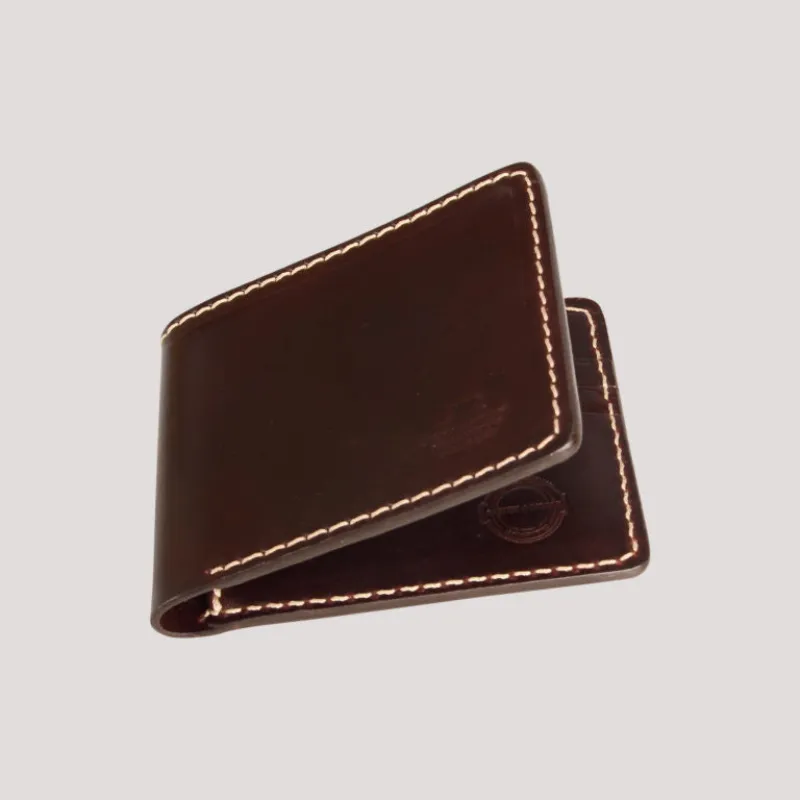 Barnes & Moore Quartermaster Wallet - Oxblood Horween Shell Cordovan sold by Son of a Stag