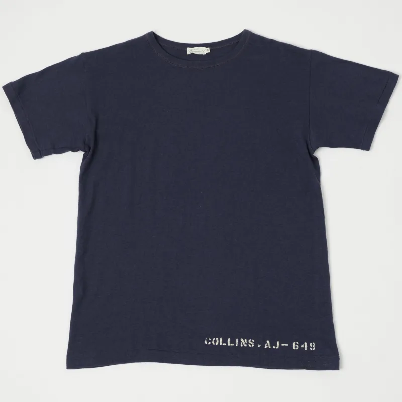 Warehouse & Co 4091 Duck Digger 'Collins' Skivvy T-Shirt - Navy sold by Son of a Stag