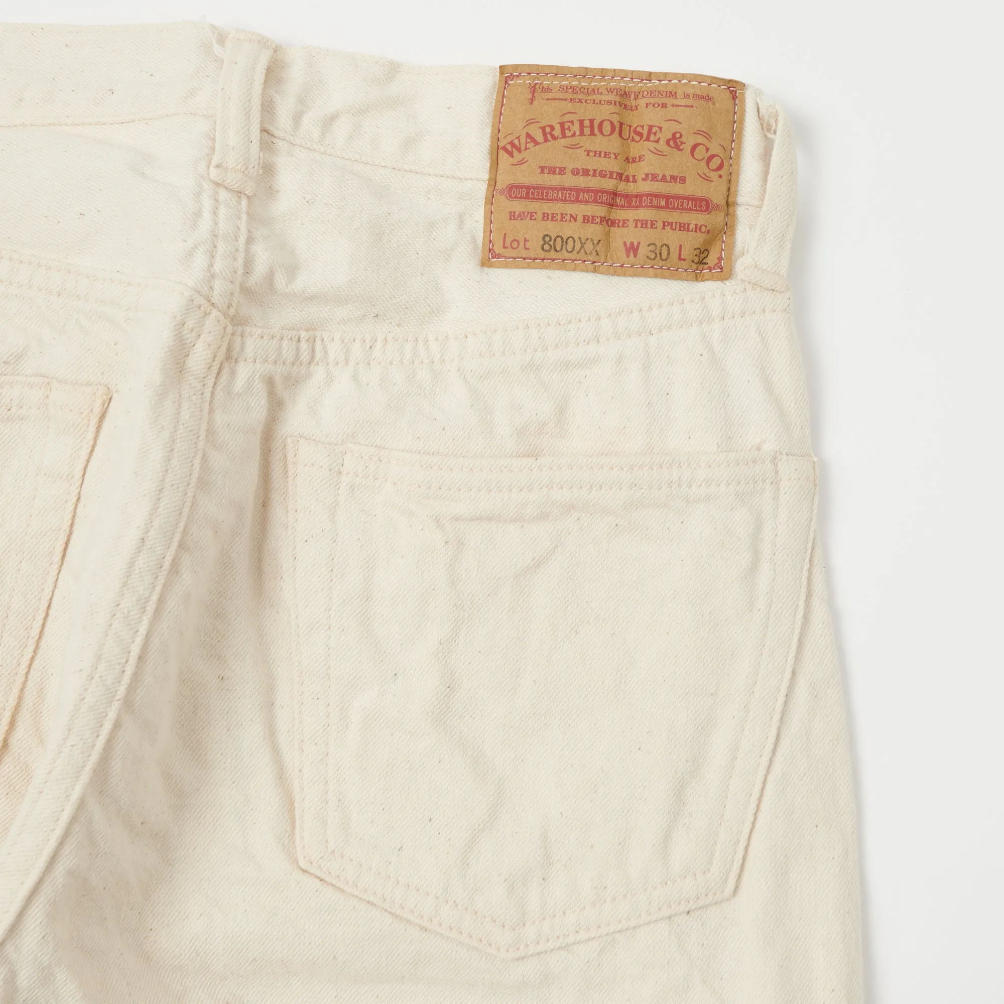 Warehouse & Co 800XX 13.5oz Regular Straight Jean - Ecru sold by Son of a Stag product image thumbnail 2