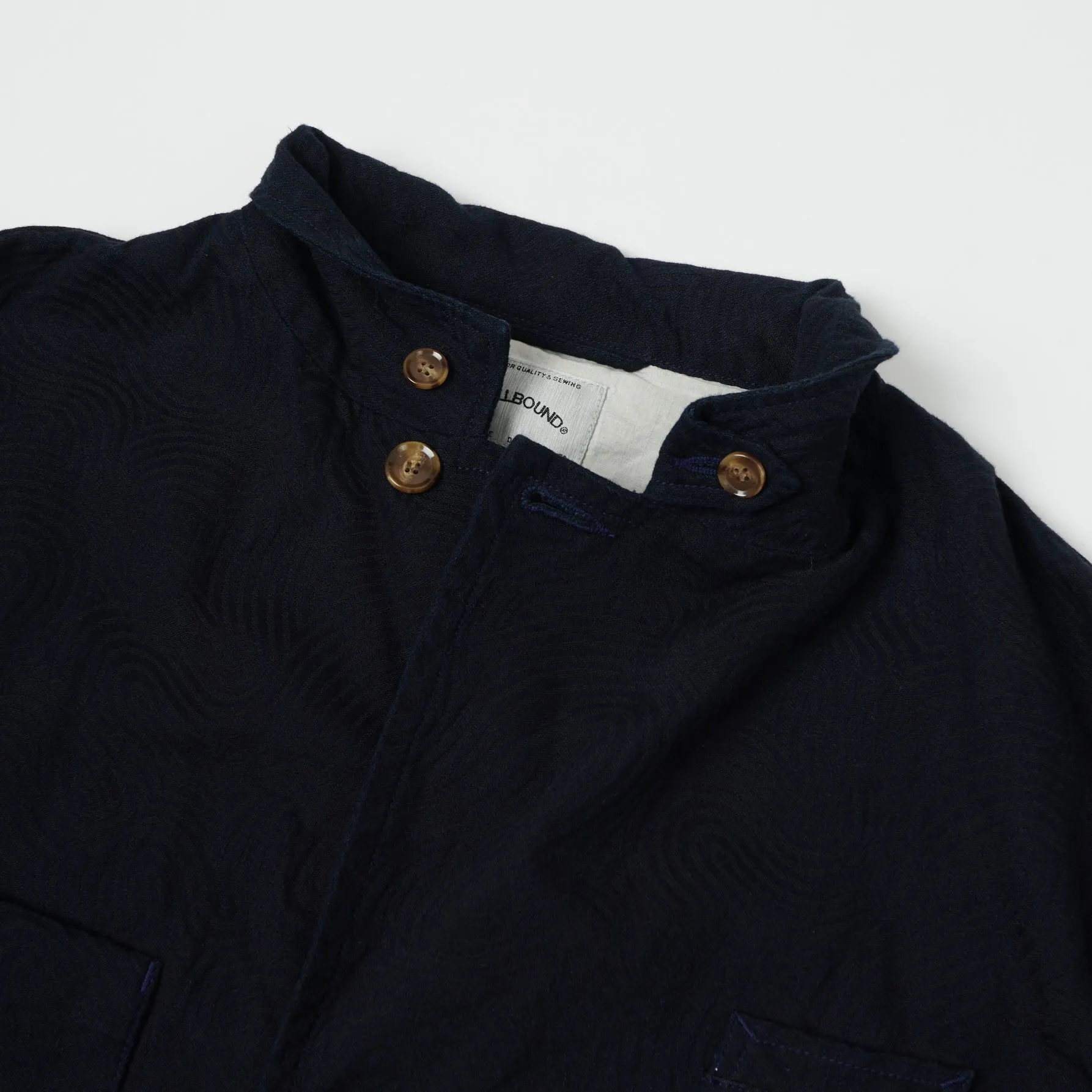 Spellbound Spiral Fabric Blazer - Indigo sold by Son of a Stag product image thumbnail 2