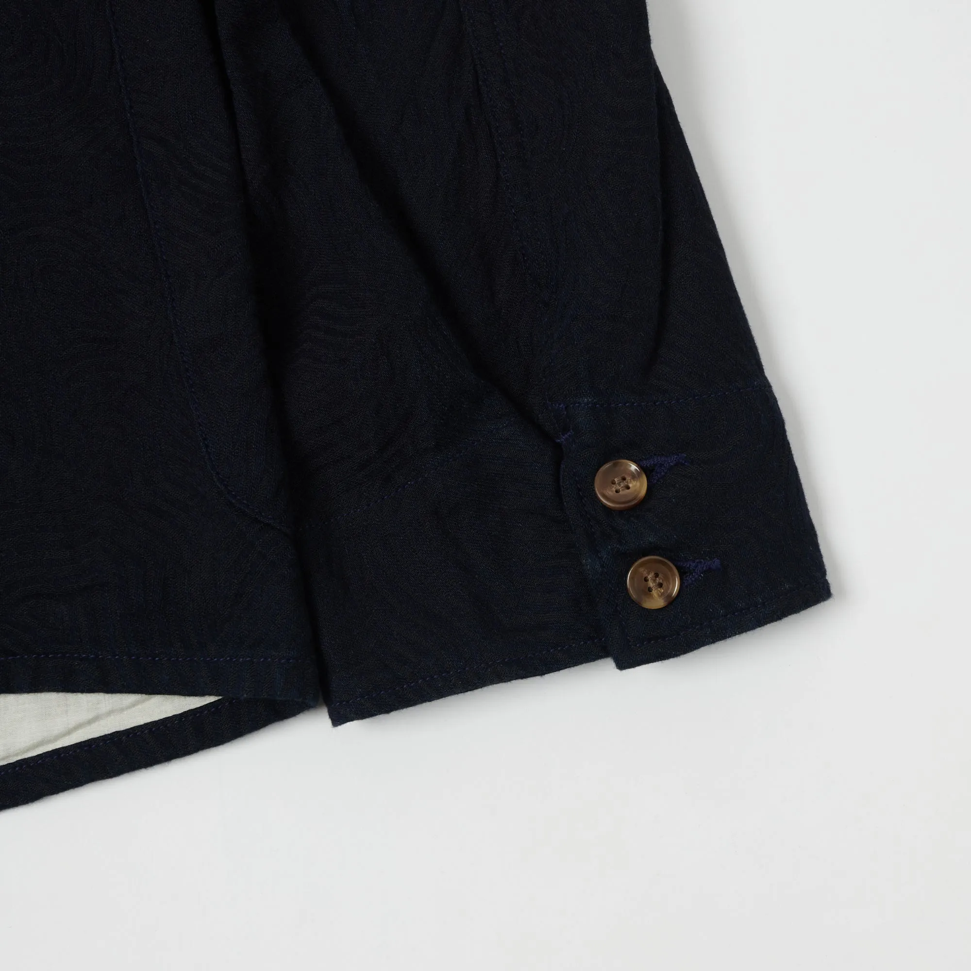 Spellbound Spiral Fabric Blazer - Indigo sold by Son of a Stag product image thumbnail 4