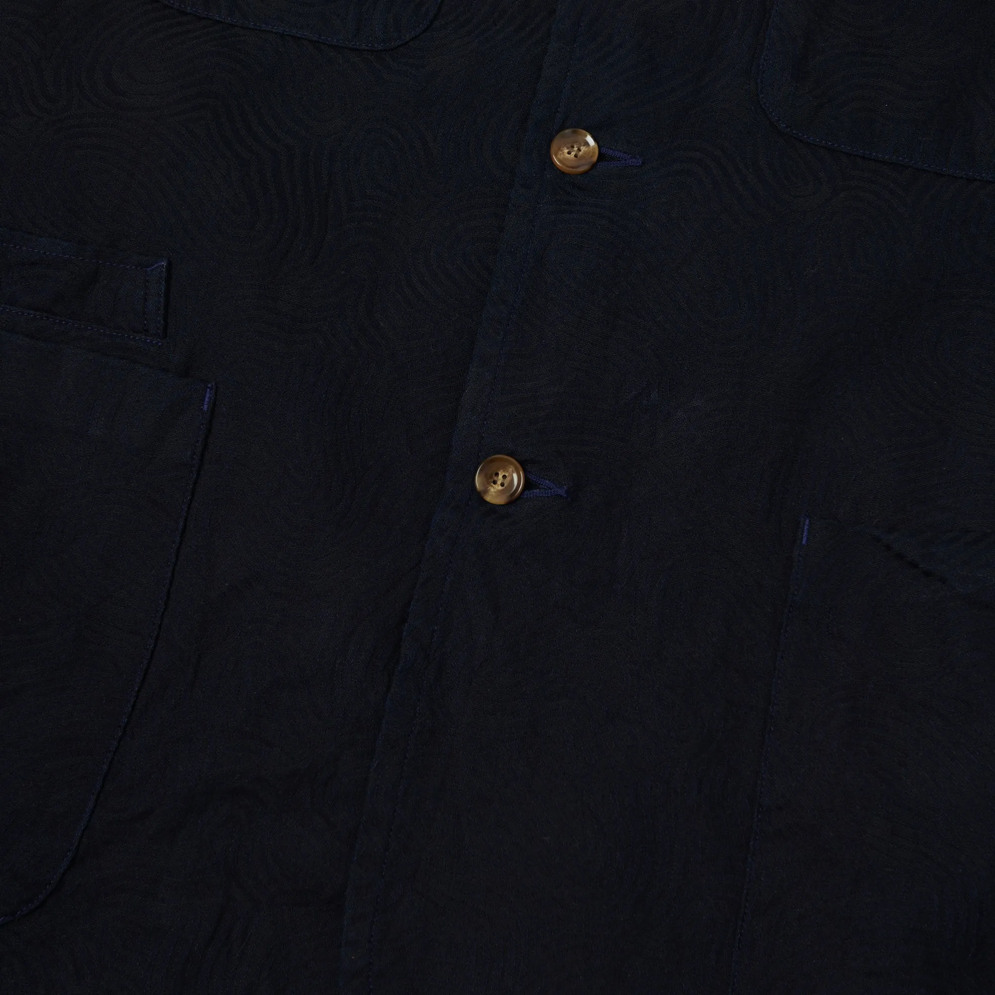 Spellbound Spiral Fabric Blazer - Indigo sold by Son of a Stag product image thumbnail 5