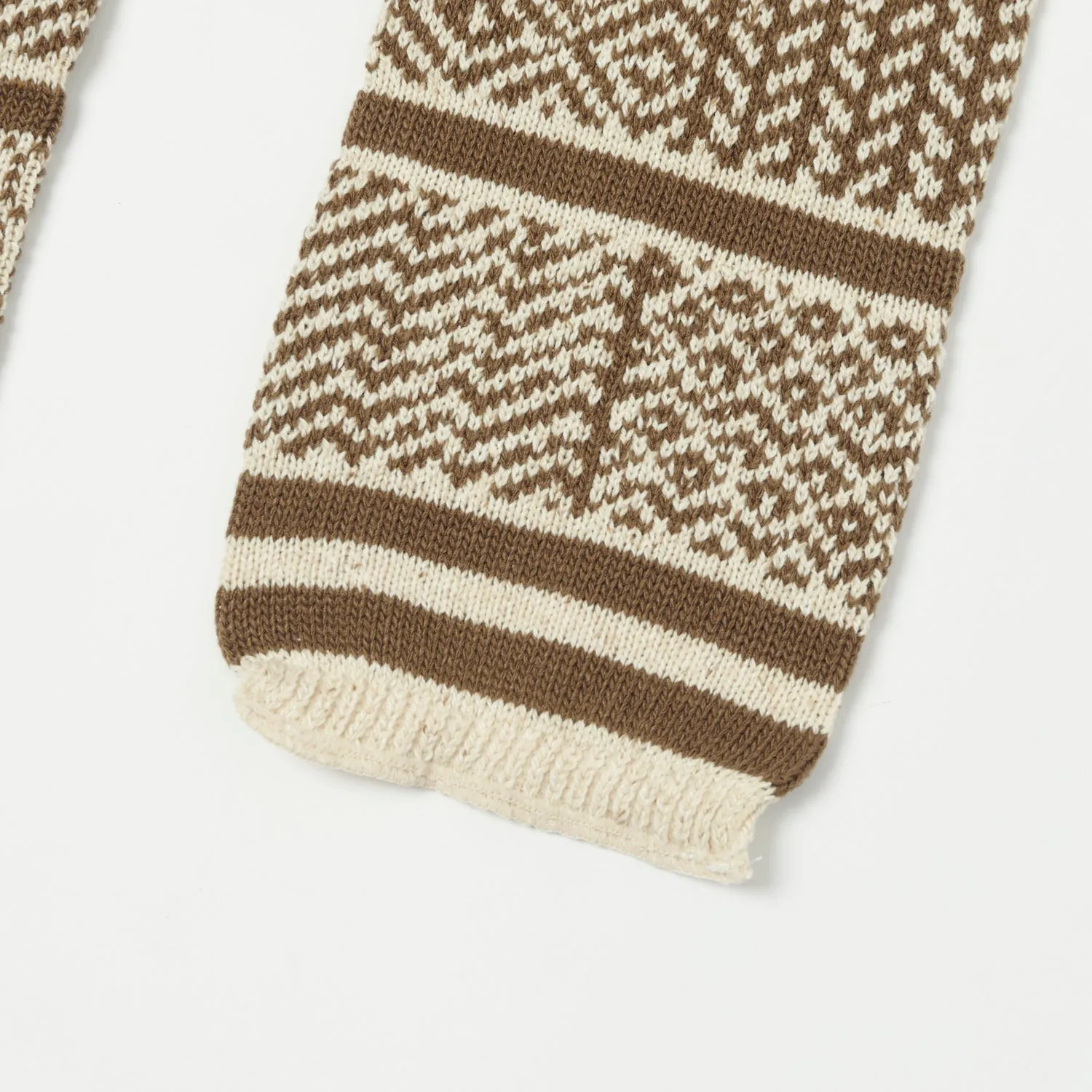 RoToTo Sockstole Scarf - Ivory/Greyish Brown sold by Son of a Stag product image thumbnail 3
