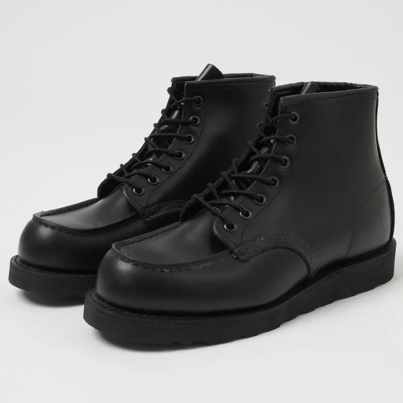 Red Wing 8137 Classic Moc Toe Boot - Triple Black sold by Son of a Stag
