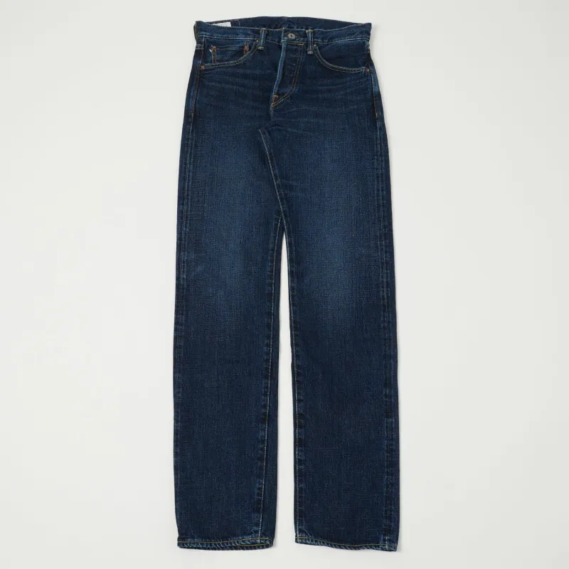 ONI Denim 240 Low Tension 15oz Regular Tapered Jean - 6 Month Used Dark Wash sold by Son of a Stag