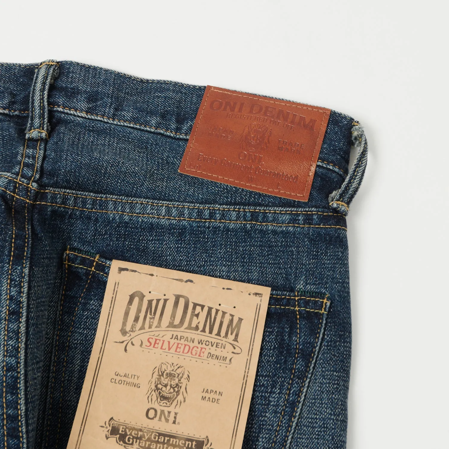 ONI Denim 540 Low Tension 15oz Slim Tapered Jean - 18 Month Used Light Wash sold by Son of a Stag product image thumbnail 2