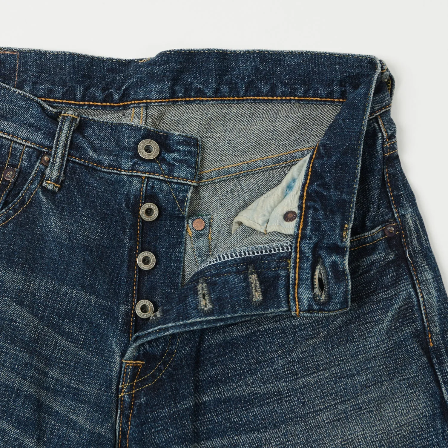 ONI Denim 540 Low Tension 15oz Slim Tapered Jean - 18 Month Used Light Wash sold by Son of a Stag product image thumbnail 4