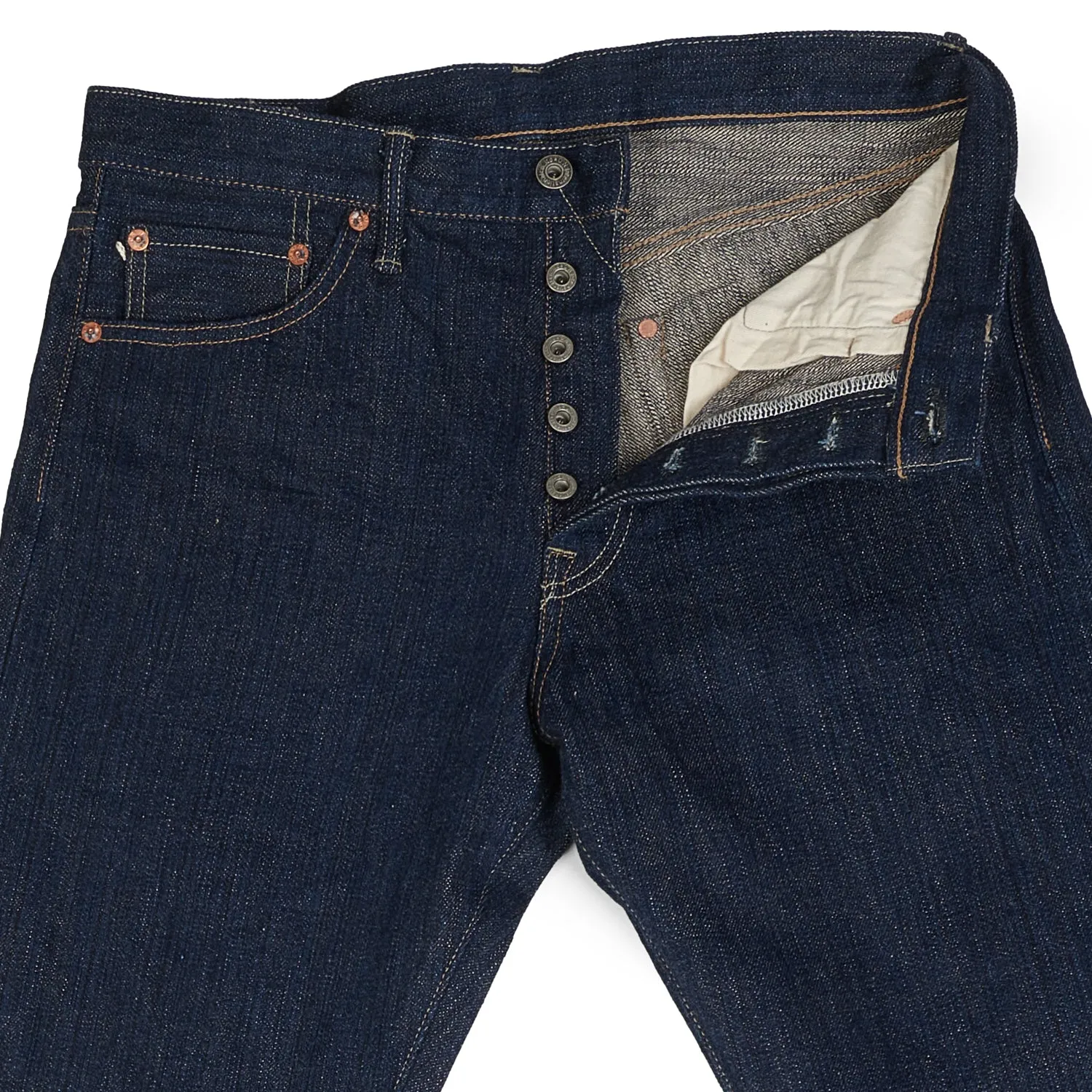 ONI Denim 246 Kiwami Natural Indigo 16oz Regular Straight Jean - One Wash sold by Son of a Stag product image thumbnail 3