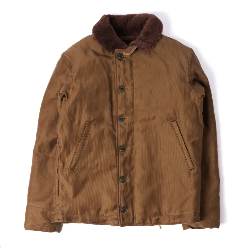 Freewheelers & Co 1940's Type N-1 Deck Jacket - Dark Khaki/Beige sold by Son of a Stag