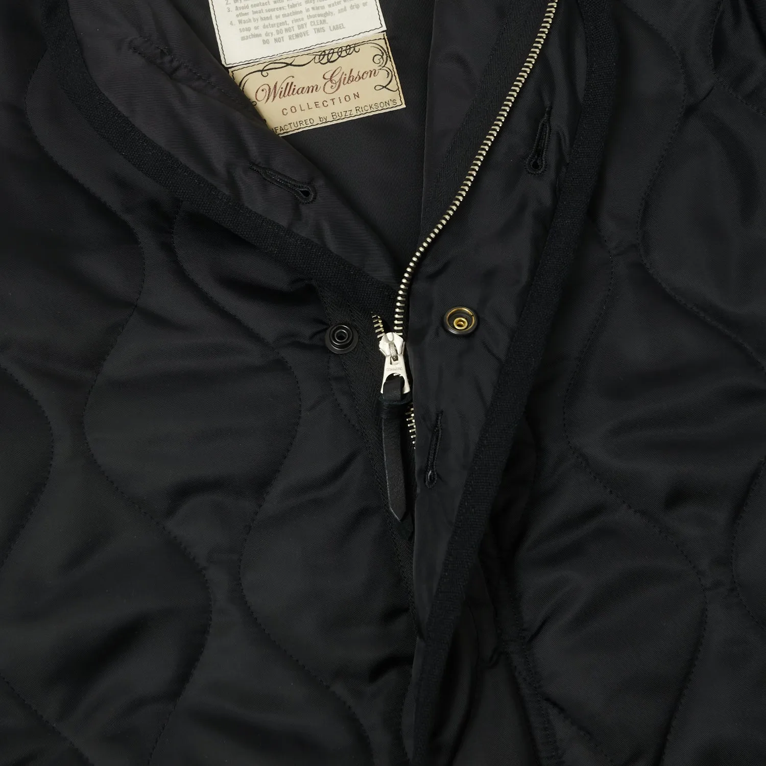 Buzz Rickson's x William Gibson U.S. Army M-65 Liner Jacket - Black sold by Son of a Stag product image thumbnail 3