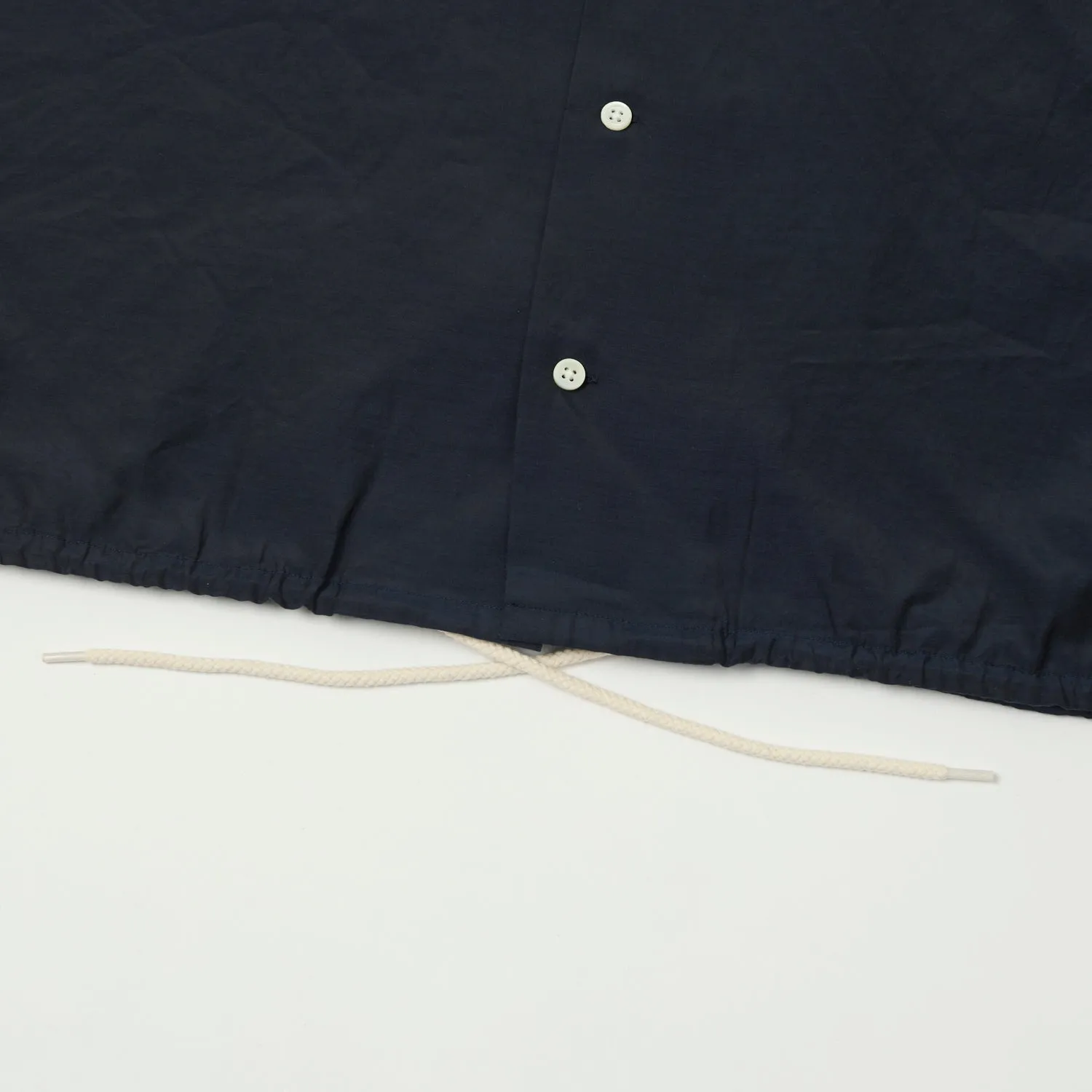 Nanamica Open Collar Rayon Shirt - Navy sold by Son of a Stag product image thumbnail 3