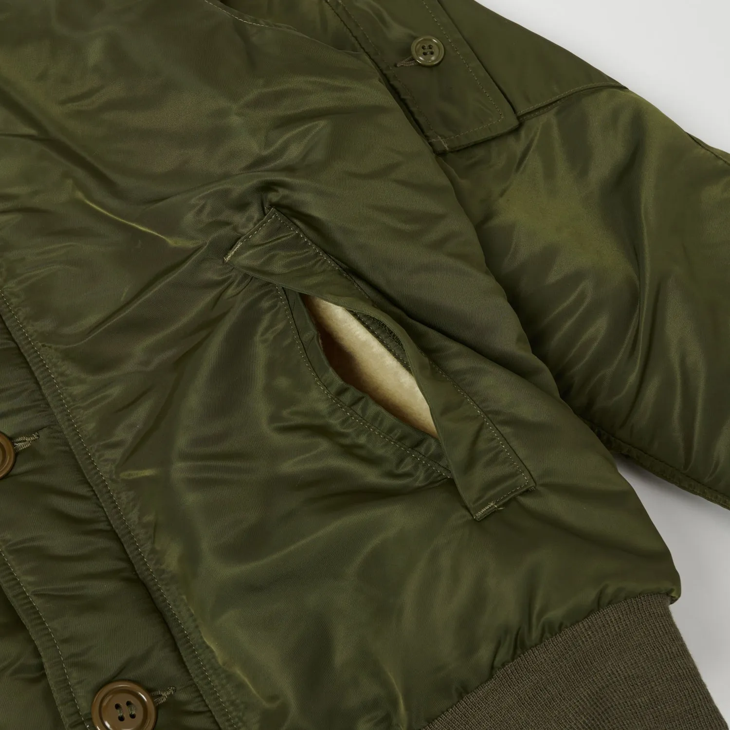 Freewheelers & Co Military ‘Cold Weather Air Crew' Jacket - Olive Drab sold by Son of a Stag product image thumbnail 4