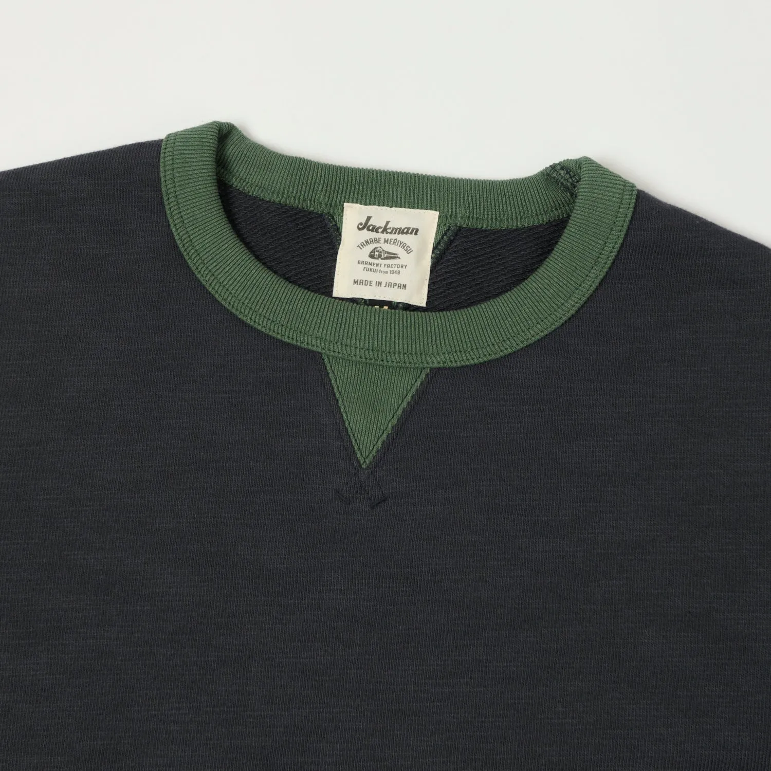 Jackman GG Crewneck Sweatshirt - Black/Green sold by Son of a Stag product image thumbnail 2