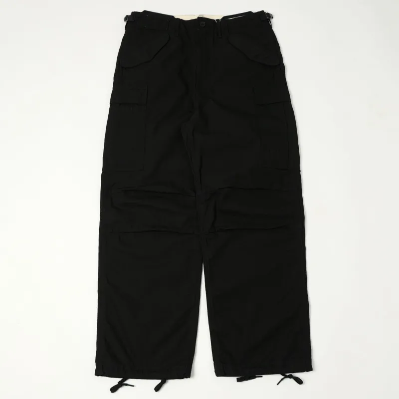 Nanamica Ripstop Cargo Pants - Black sold by Son of a Stag