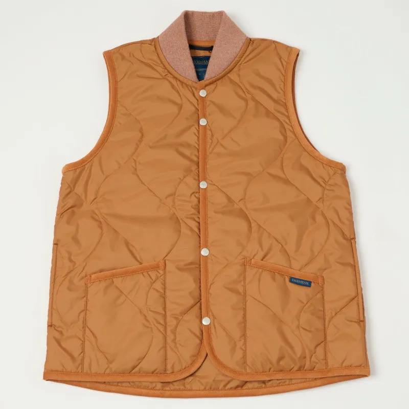 Lavenham Bomber Gilet - Brick sold by Son of a Stag