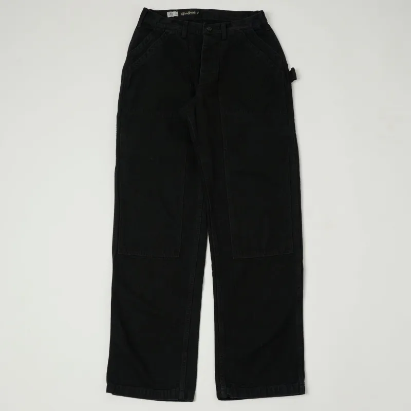 Freewheelers & Co Motor Psyclone 'Chopper Builder' Work Trousers - Black sold by Son of a Stag